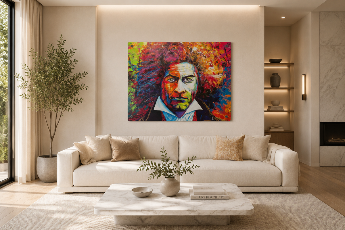 Beethoven Unbound Acrylic in a real space