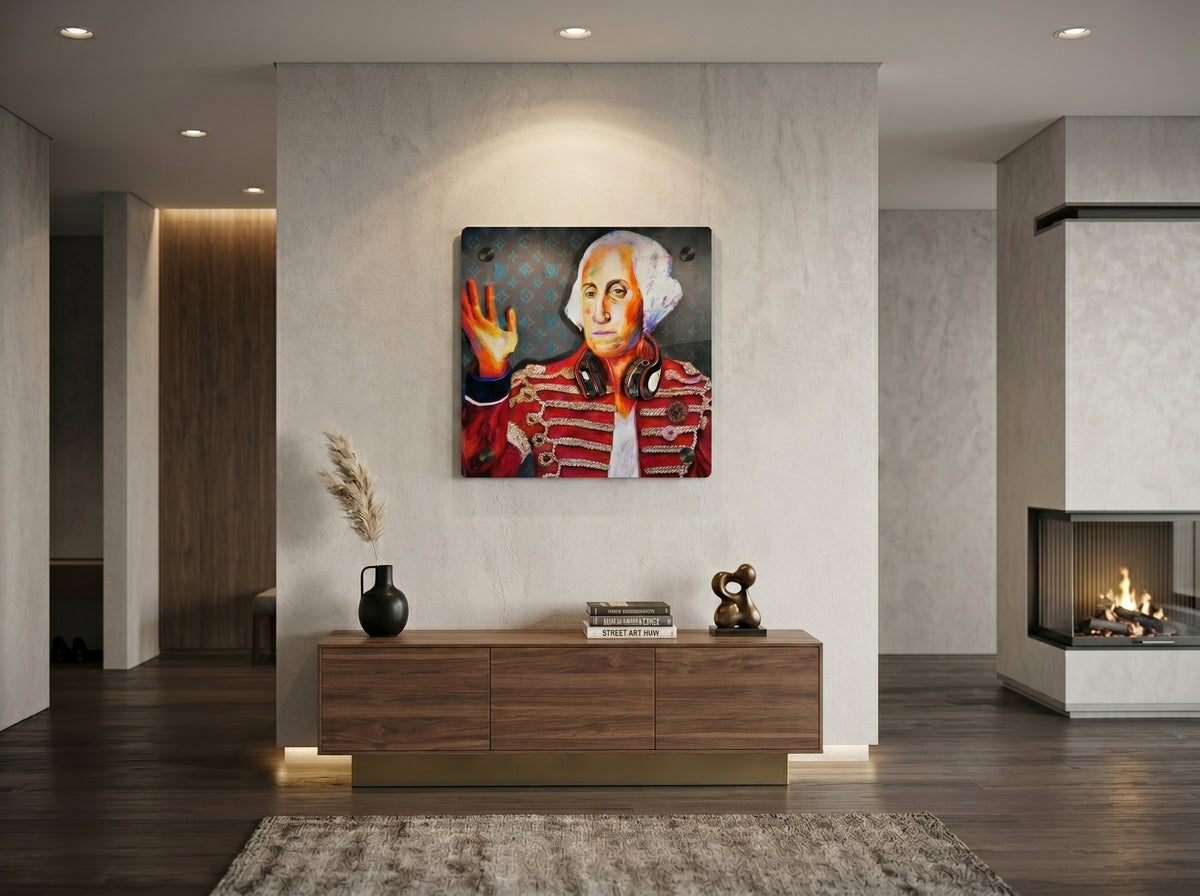 George Washington Rocks — Acrylic Print in a real space