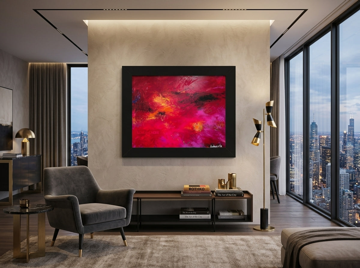 Love, In Full Color — Framed Art Print in a real space