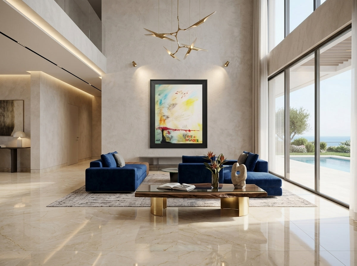 Love + Wonder #2 — Framed Art Print in a real space