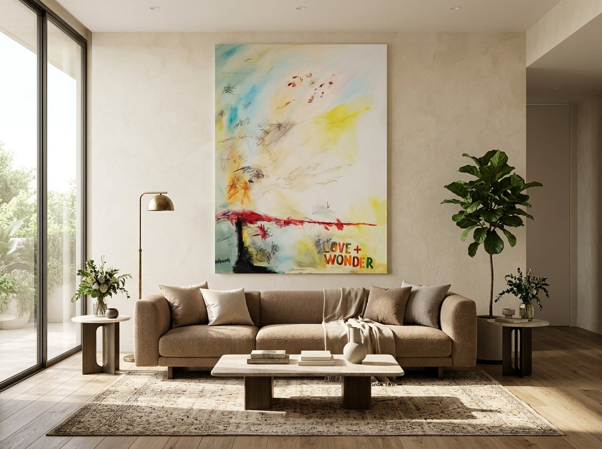 Love + Wonder 2 Premium Matte Print in a real space
