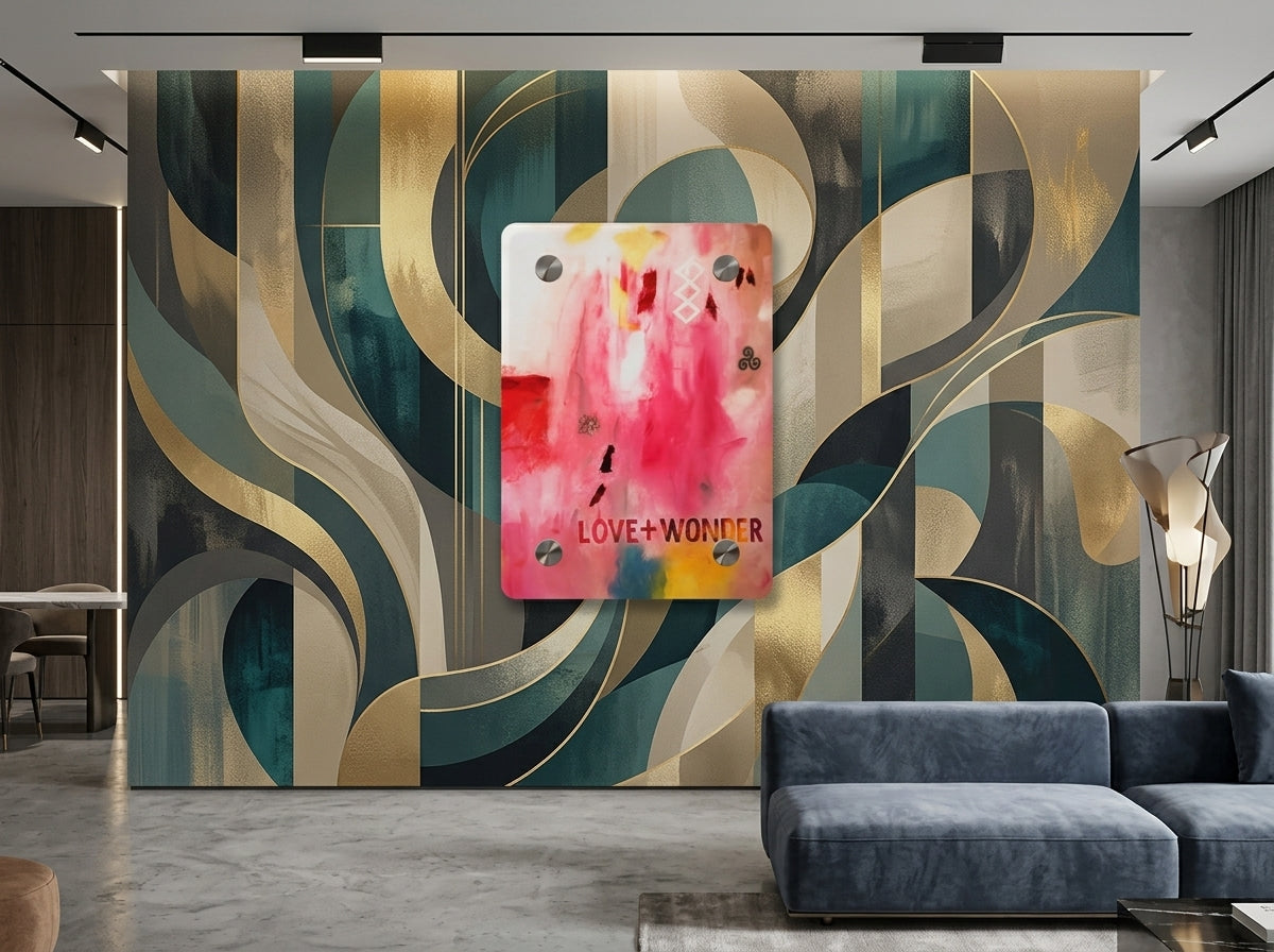 Love + Wonder #5 — Acrylic Print in a real space