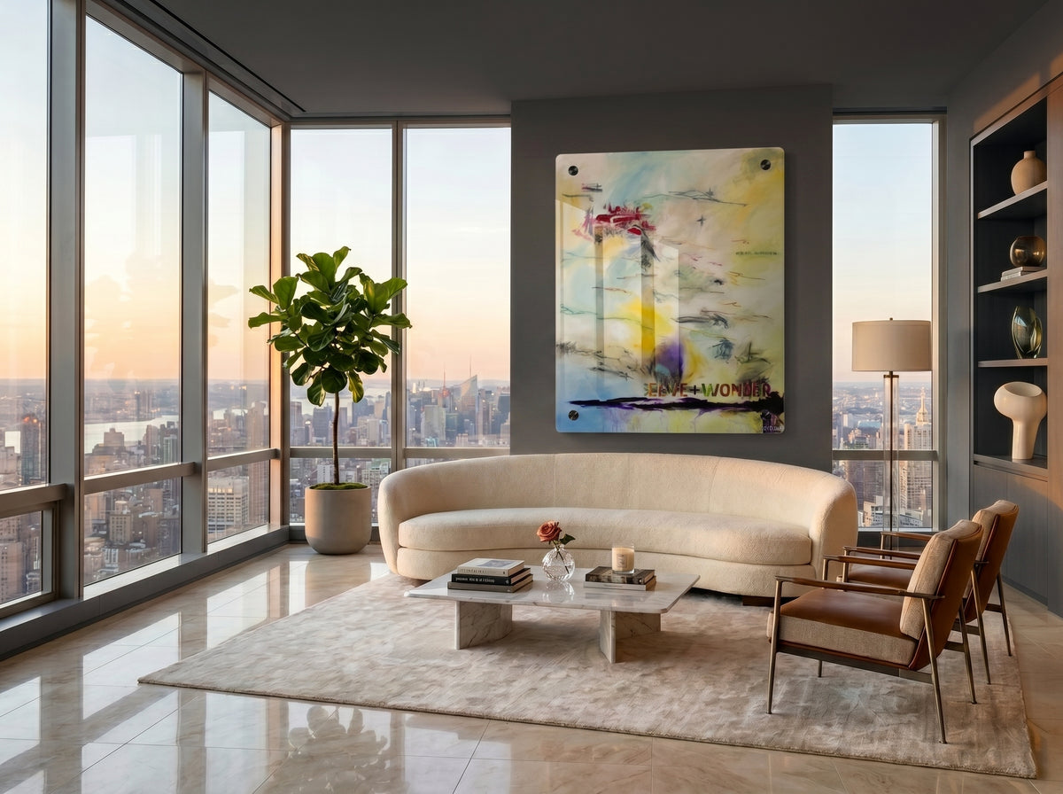 Love + Wonder #6 — Acrylic Print in a real space