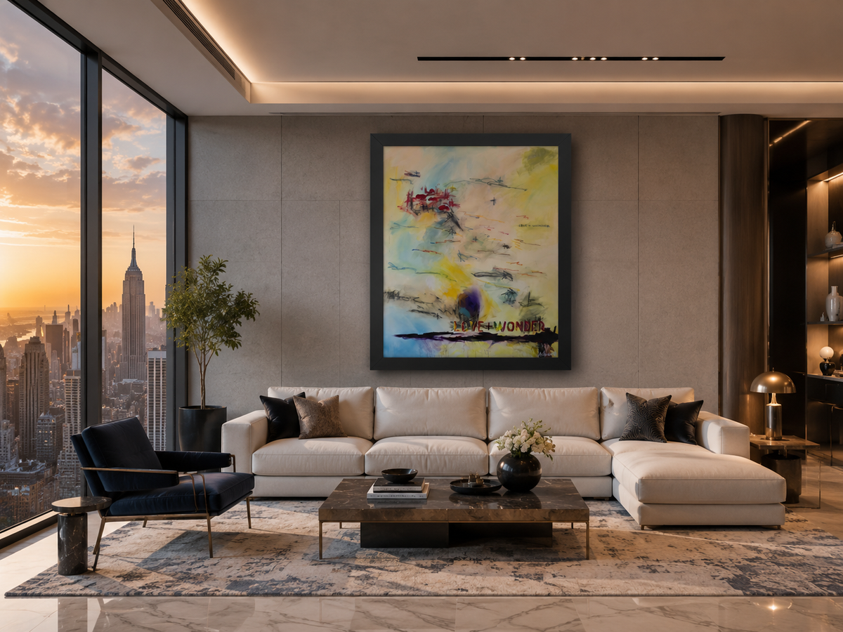 Love + Wonder #6 — Framed Art Print in a real space