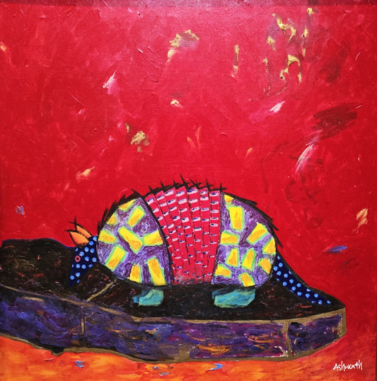 Red armadillo-original art