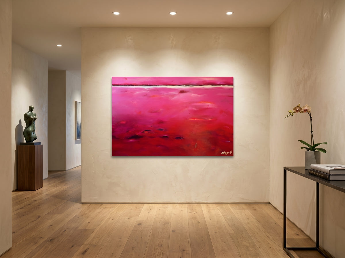 Ruby Red (Abstract) - Premium Matte Print in a real space
