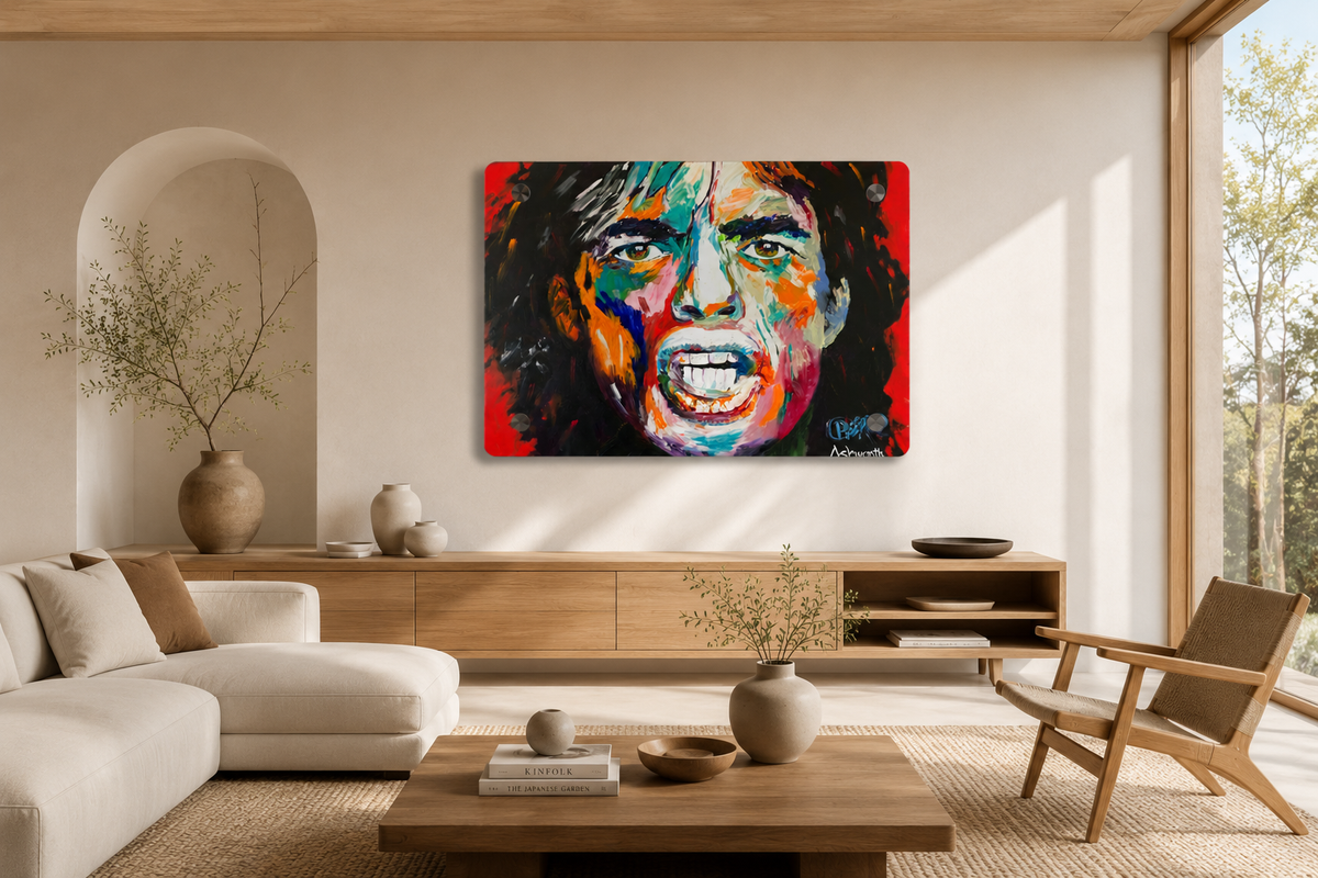 SIr Mick Straordinary — Acrylic Print in a real space