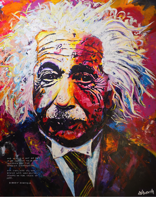 Albert einstein. Iconic genius