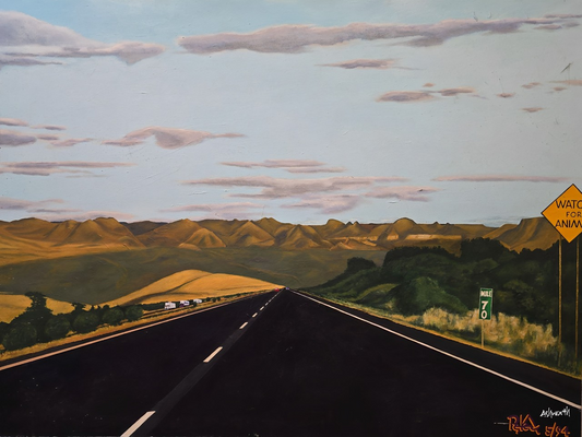 The road to santa fe - open spaces of the american west-original art