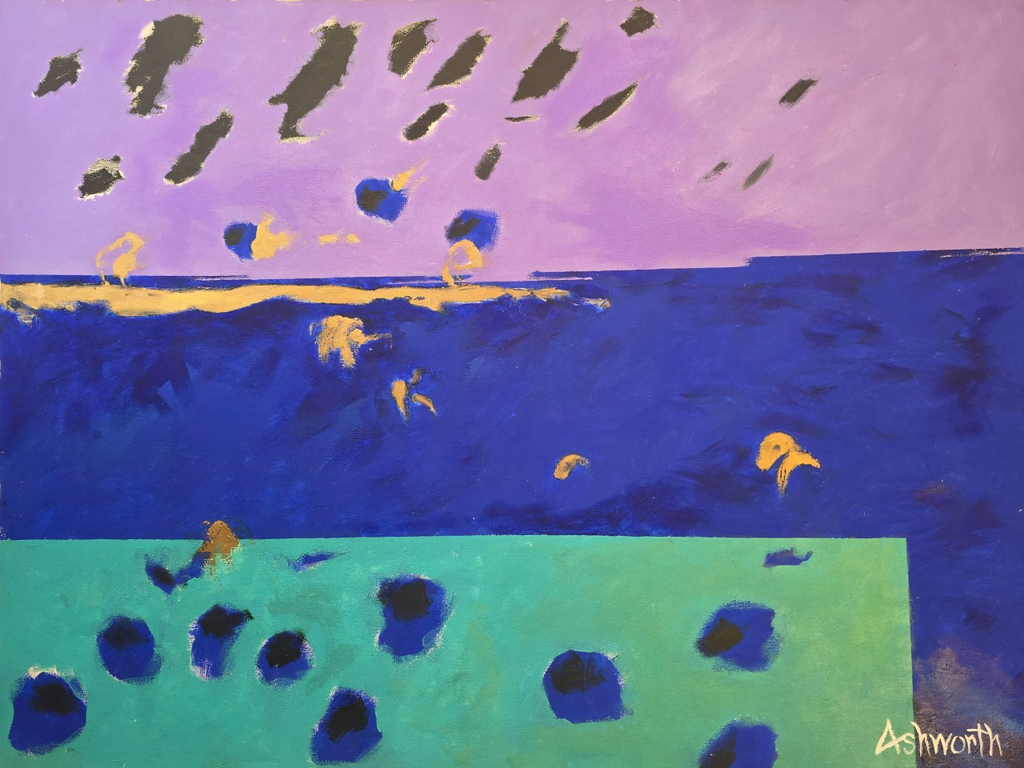 On the lake its raining