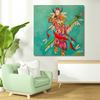 Shaman Spiritwalker satin big size frame on the wall