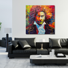 Beethoven Unbound portrait hanging in modern living room