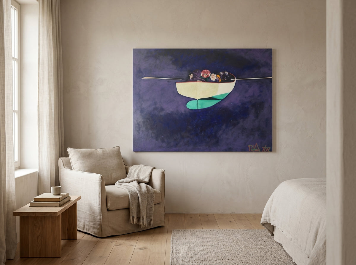 Voyagers Between Worlds (The Dream) - Premium Matte Print in a real space