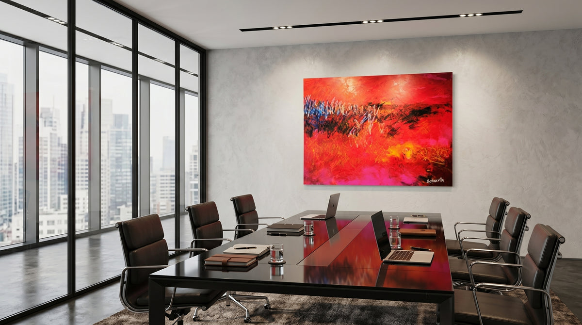 Where Fire Learned to Speak - Premium Matte Print in a real space