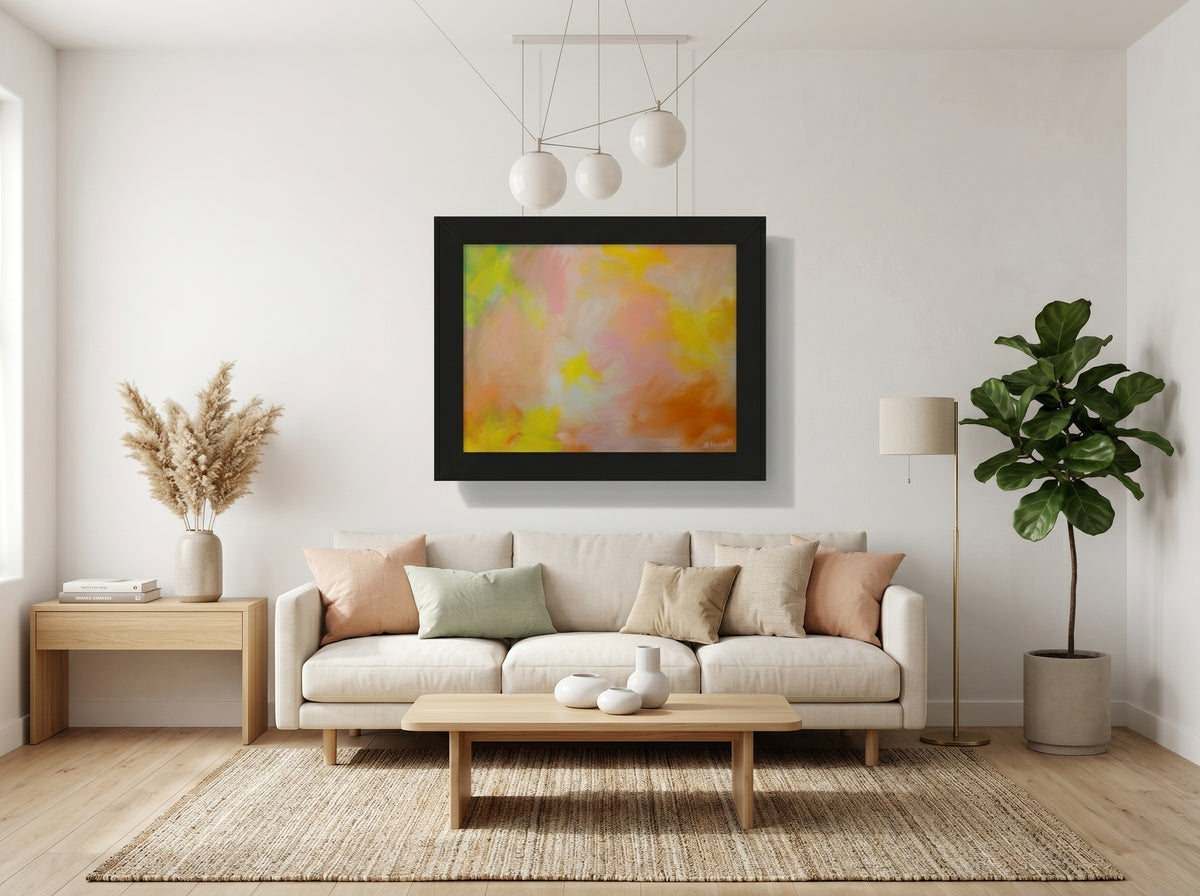 Where The Light Lingers — Framed Art Print in a real space