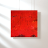 Flaming love. red abstract #5-print art