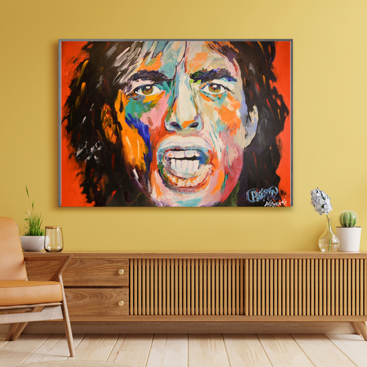 Mick jagger - provocative icon-print art