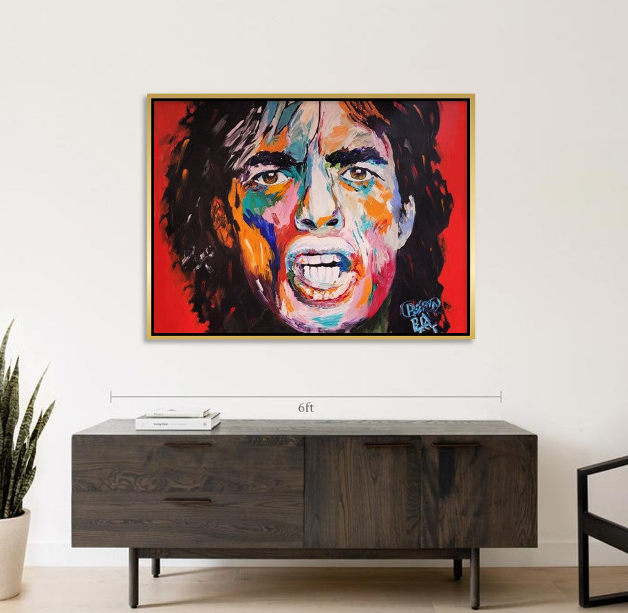 Mick jagger - provocative icon-print art